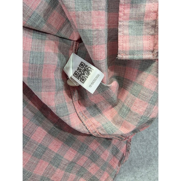 Bonobos Mens Slim Fit Gingham Button Down Shirt Pink Grey Cotton Large 18417 - Picture 7 of 13